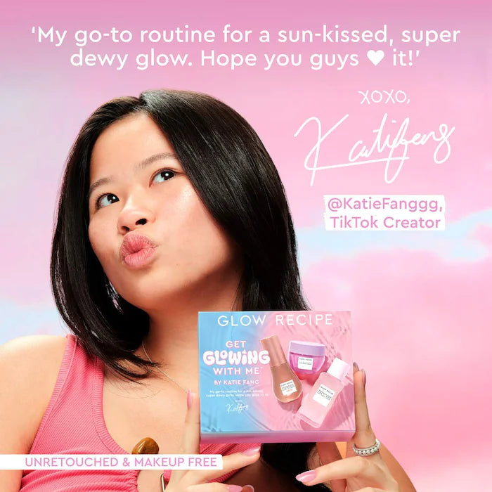 GLOW RECIPE-Get Glowing With Me™ Kit by Katie Fang with Hue Drops Tinted Serum