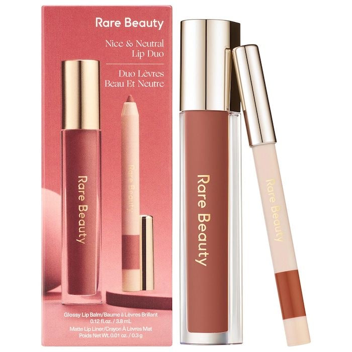 RARE BEAUTY / NICE & NEUTRAL LIP DUO ( SET DE MAQUILLAJE PARA LABIOS)